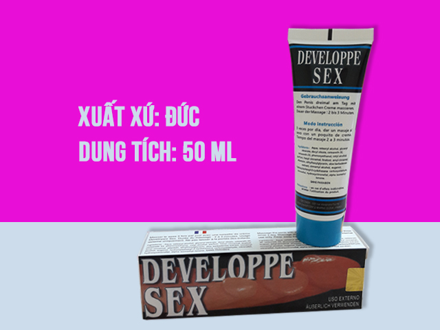 Gel Bôi Tăng Kích Thước Dương Vật Developpe Sex Tuýp 50ml Shop Bao